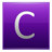 Letter C violet